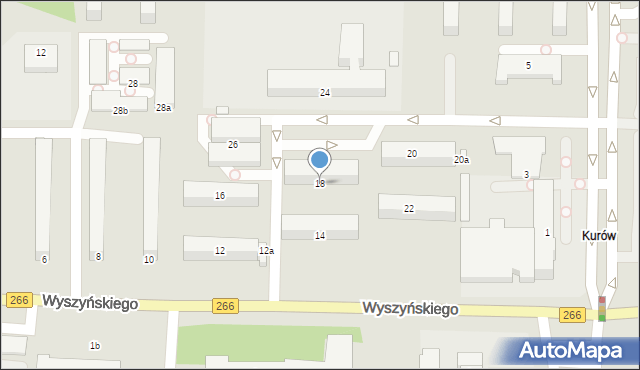 Konin, Wyszyńskiego Stefana, ks. kard., 18, mapa Konina