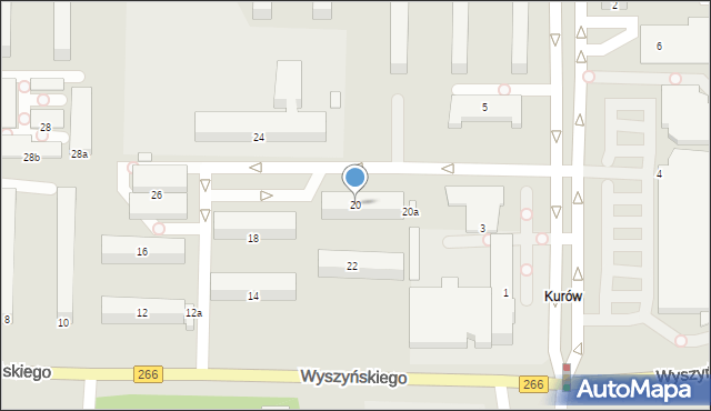 Konin, Wyszyńskiego Stefana, ks. kard., 20, mapa Konina