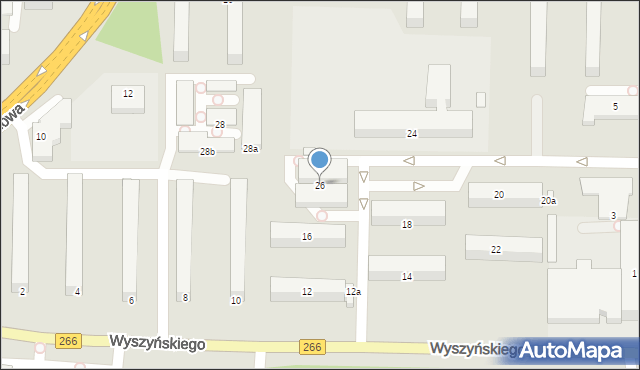 Konin, Wyszyńskiego Stefana, ks. kard., 26, mapa Konina