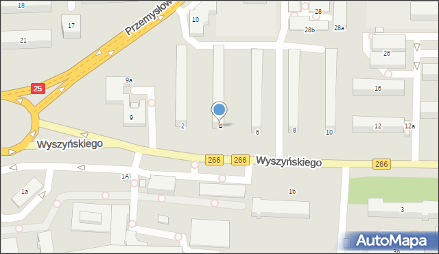 Konin, Wyszyńskiego Stefana, ks. kard., 4, mapa Konina