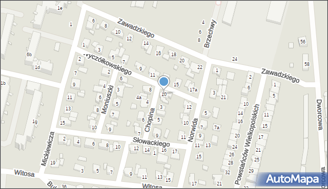 Koronowo, Wyczółkowskiego Leona, 10, mapa Koronowo