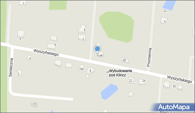 Kościerzyna, Wyszyńskiego Stefana, ks. kard., 13, mapa Kościerzyna