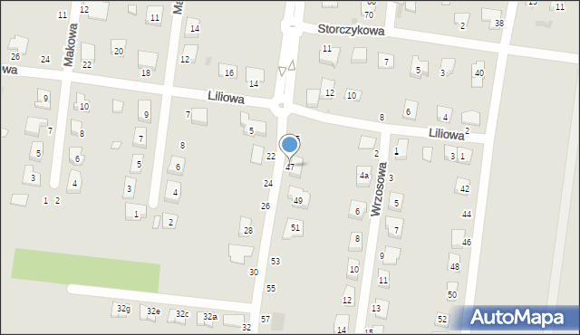 Kostrzyn, Wyszyńskiego Stefana, ks. prym. kard., 47, mapa Kostrzyn