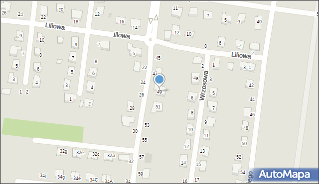 Kostrzyn, Wyszyńskiego Stefana, ks. prym. kard., 49, mapa Kostrzyn