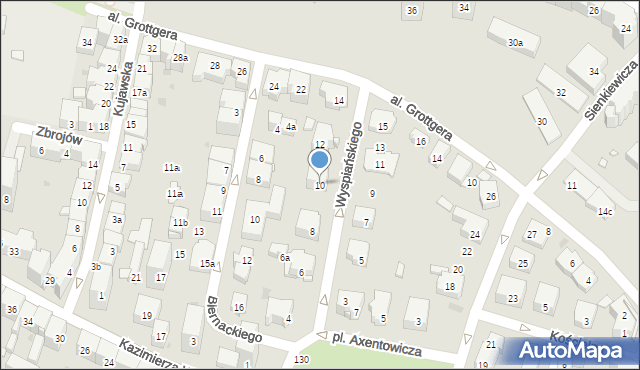 Kraków, Wyspiańskiego Stanisława, 10, mapa Krakowa