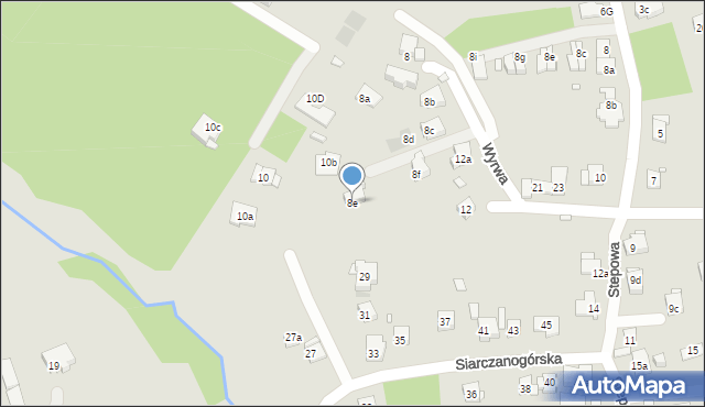 Kraków, Wyrwa, 8e, mapa Krakowa