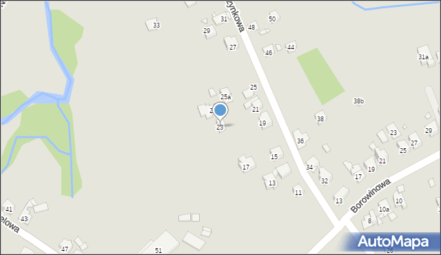 Kraków, Wypoczynkowa, 23, mapa Krakowa