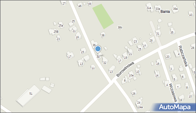 Kraków, Wypoczynkowa, 34, mapa Krakowa