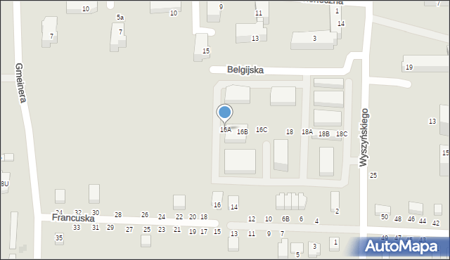 Kraśnik, Wyszyńskiego Stefana, ks. kard., 16A, mapa Kraśnik