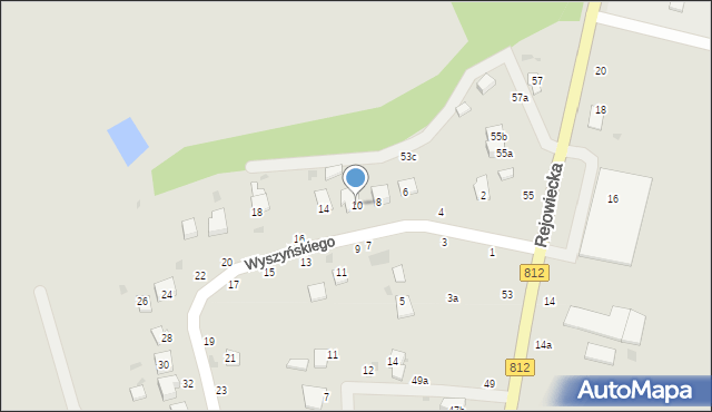 Krasnystaw, Wyszyńskiego Stefana, ks. kard., 10, mapa Krasnystaw