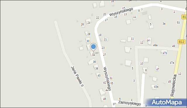 Krasnystaw, Wyszyńskiego Stefana, ks. kard., 34, mapa Krasnystaw