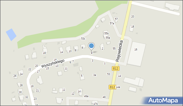 Krasnystaw, Wyszyńskiego Stefana, ks. kard., 4, mapa Krasnystaw