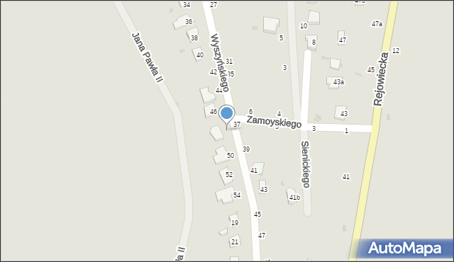 Krasnystaw, Wyszyńskiego Stefana, ks. kard., 48, mapa Krasnystaw