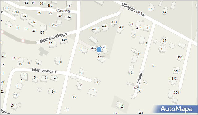Krępiec, Wyspiańskiego Stanisława, 7A, mapa Krępiec