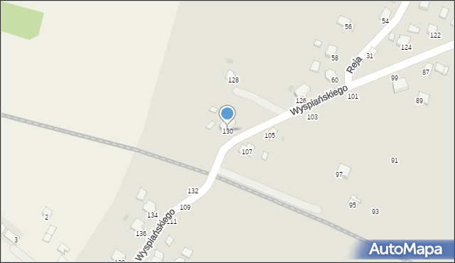 Krosno, Wyspiańskiego Stanisława, 130, mapa Krosna