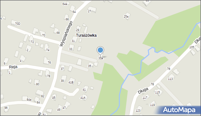 Krosno, Wyspiańskiego Stanisława, 33a, mapa Krosna