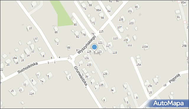 Krosno, Wyszyńskiego Stefana, ks. kard., 127, mapa Krosna