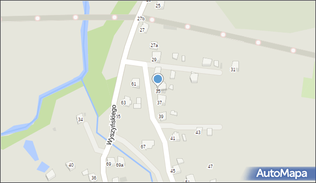 Krosno, Wyszyńskiego Stefana, ks. kard., 35, mapa Krosna