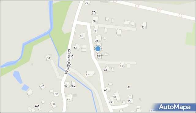 Krosno, Wyszyńskiego Stefana, ks. kard., 39, mapa Krosna