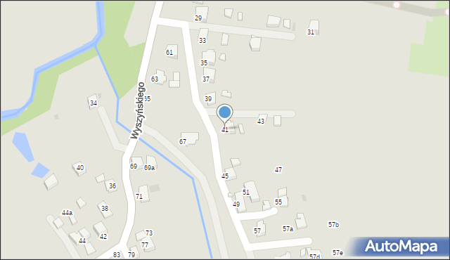 Krosno, Wyszyńskiego Stefana, ks. kard., 41, mapa Krosna