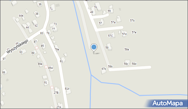 Krosno, Wyszyńskiego Stefana, ks. kard., 67b, mapa Krosna