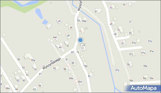 Krosno, Wyszyńskiego Stefana, ks. kard., 75, mapa Krosna