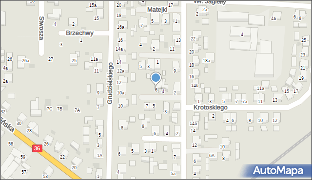 Krotoszyn, Wyspiańskiego Stanisława, 6, mapa Krotoszyna
