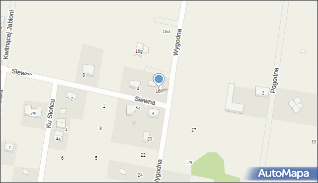 Krzywiec, Wygodna, 16h, mapa Krzywiec