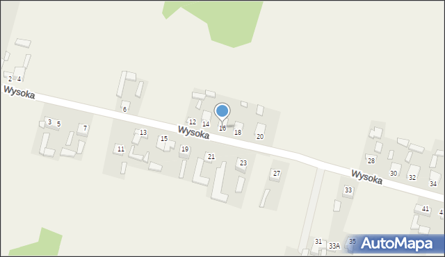 Kuczów, Wysoka, 16, mapa Kuczów