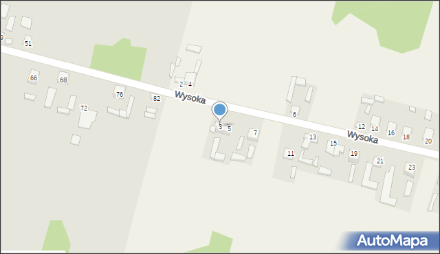 Kuczów, Wysoka, 3, mapa Kuczów