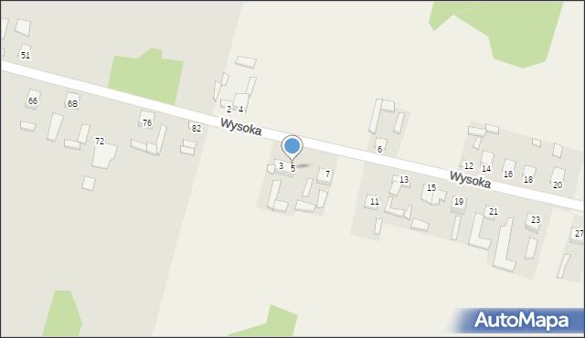 Kuczów, Wysoka, 5, mapa Kuczów