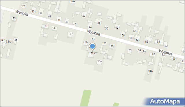 Kuczów, Wysoka, 51a, mapa Kuczów