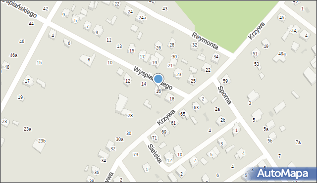 Kutno, Wyspiańskiego Stanisława, 16, mapa Kutno