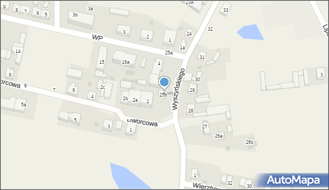 Kwilcz, Wyszyńskiego Stefana, ks. kard., 26, mapa Kwilcz