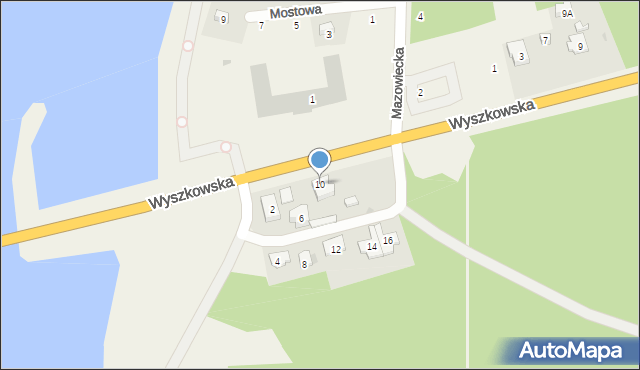 Łacha, Wyszkowska, 10, mapa Łacha