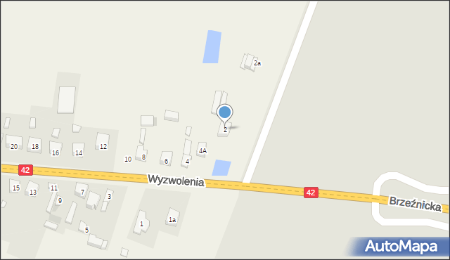 Ładzice, Wyzwolenia, 2, mapa Ładzice