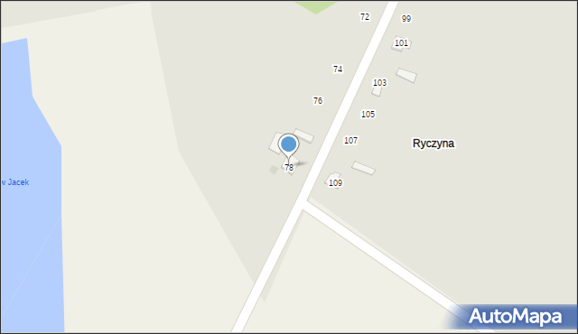 Łaszczów, Wyszyńskiego Stefana, ks. kard., 78, mapa Łaszczów