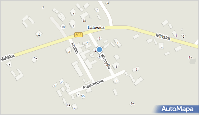 Latowicz, Wymyśle, 6, mapa Latowicz