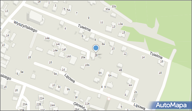 Łaziska Górne, Wyszyńskiego Stefana, ks. kard., 16, mapa Łaziska Górne