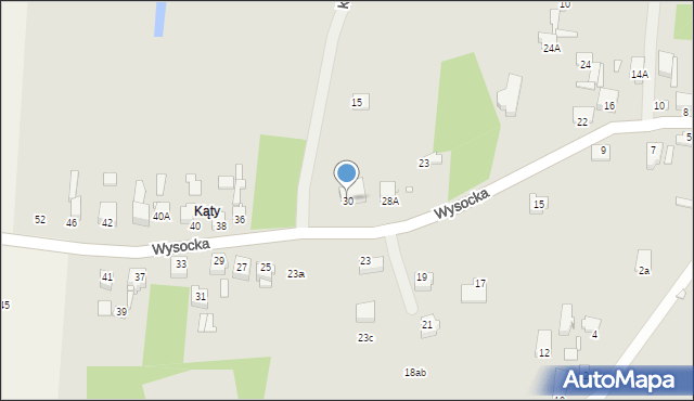 Łazy, Wysocka, 30, mapa Łazy