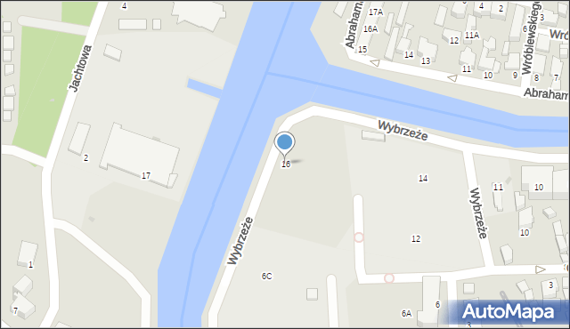 Łeba, Wybrzeże, 16, mapa Łeba