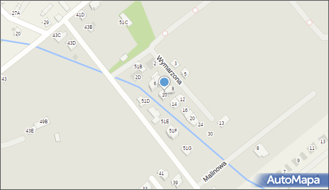 Legionowo, Wymarzona, 10, mapa Legionowo