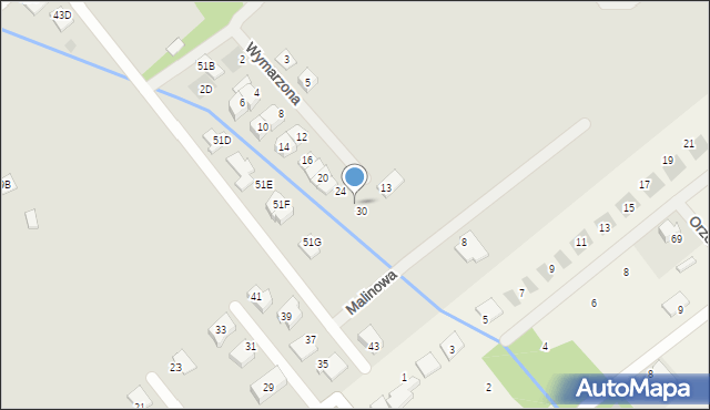 Legionowo, Wymarzona, 28, mapa Legionowo