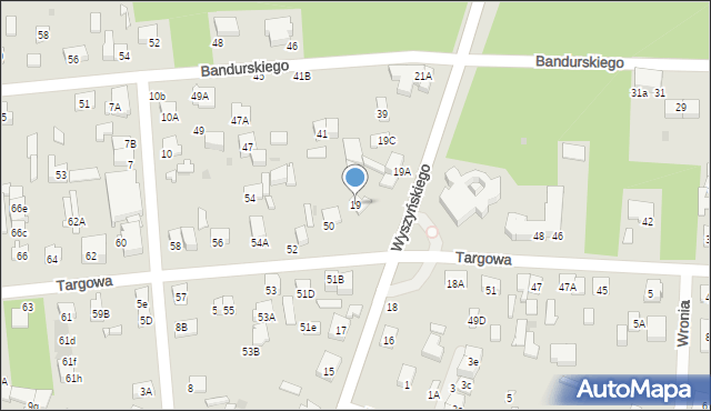 Legionowo, Wyszyńskiego Stefana, ks. kard., 19, mapa Legionowo