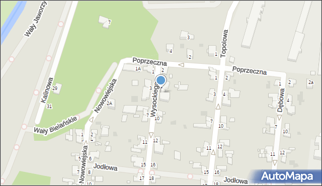 Legnica, Wysockiego Piotra, 6, mapa Legnicy