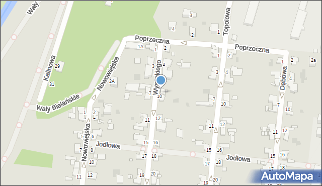 Legnica, Wysockiego Piotra, 8, mapa Legnicy