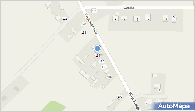 Leszczydół-Nowiny, Wyszkowska, 114, mapa Leszczydół-Nowiny