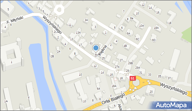Lidzbark Warmiński, Wyszyńskiego Stefana, ks. kard., 23, mapa Lidzbark Warmiński
