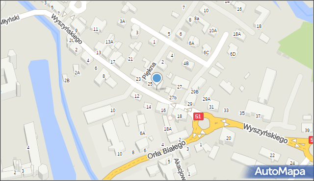 Lidzbark Warmiński, Wyszyńskiego Stefana, ks. kard., 25a, mapa Lidzbark Warmiński