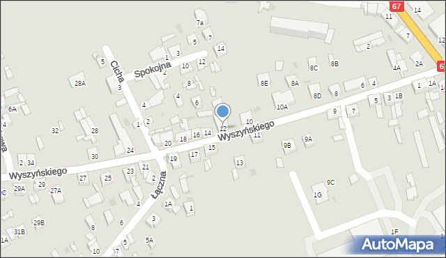 Lipno, Wyszyńskiego Stefana, ks. kard., 12, mapa Lipno